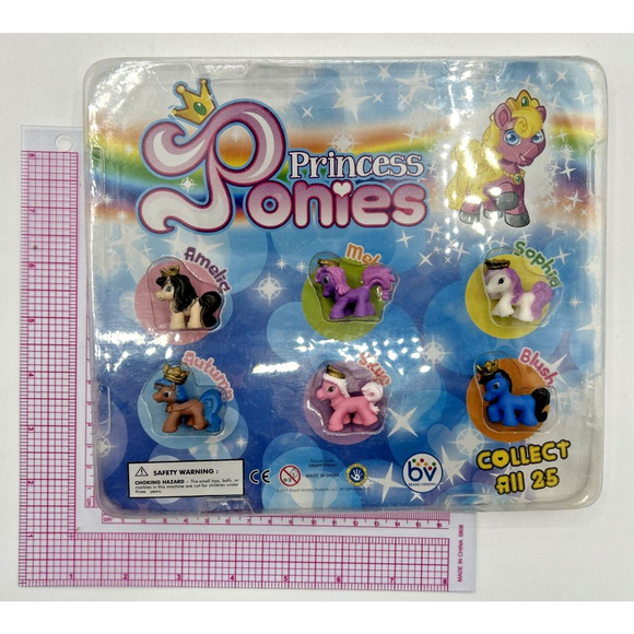 Vintage Vending Display Board Princess Ponies 0115 - Picture 1 of 2